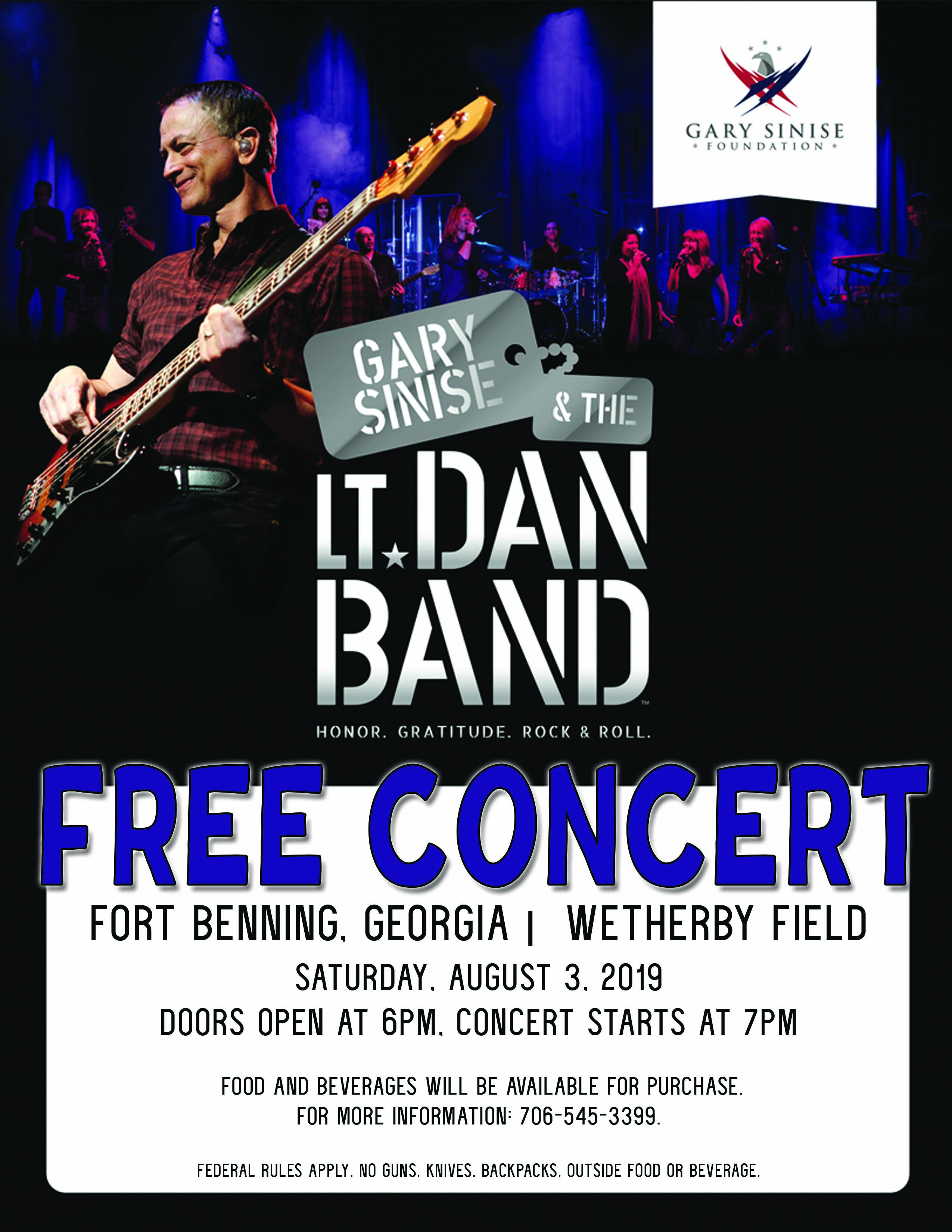 View Event Lt. Dan Band At Wetherby Field Ft. Moore US Army MWR